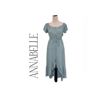 Annabelle Dusty Blue Midi Dress